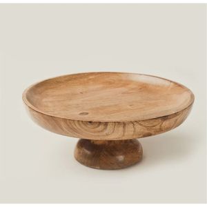 Frutero de Madera de Nogal Hecho a Mano, Tazón Grande Decorativo para Servir Ensaladas, Tazón de Madera Sostenible con Pedestal para Decoración del Hogar y Cocina - Product Image 6