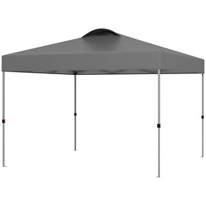 Gazebo Pop-up 10x10 Grigio Scuro per Esterni con Borsa per il Trasporto - Product Image 1