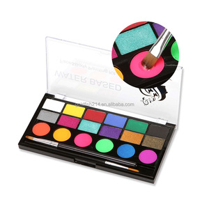 18 couleurs UV enfants Facepainting <span class=keywords><strong>Kit</strong></span> à base d'eau lavable corps artiste peinture <span class=keywords><strong>carnaval</strong></span> <span class=keywords><strong>maquillage</strong></span> fête - Product Image 3