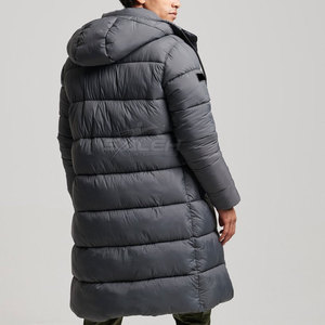 Stylish Long Puffer <b>Jacket</b> With Quilted Layers Warm Lining And Secure Front Closure For Winter Long Puffer <b>Jacket</b> - Product Image 2