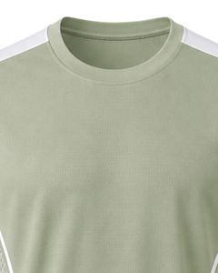 T-shirt de sport pour homme personnalisé vert sauge clair, séchage rapide, respirant, pour la course, la gym, le fitness, en polyester, haut de gamme pour l'entraînement - Product Image 5