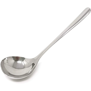 Cuchara de Sopa de Acero Inoxidable Pulido a Espejo, de Buena Calidad y Color Plateado, para Cafetería, Restaurante, Cocina, Hotel - Product Image 1