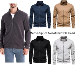 Running Jacket <b>Mens</b> Sweatshirt Slim Fit Athletic Sportswear Gym Workout Training Top Moisture Wicking Performance - Product Image 1