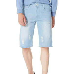 Acid Wash Denim Jorts Unisex Streetwear Baggy Fit Vintage 100 Cotton Custom Print Logo <b>Shorts</b> Supplier - Product Image 1