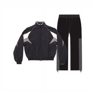 Survêtement Homme Uni avec Fermeture Éclair, Col Rond, Décontracté, Respirant, Léger, 100% Nylon, Imperméable, Coupe-Vent, Hiver, Conception 2-en-1 - Product Image 1