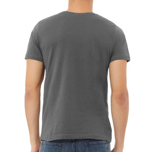 เสื้อยืดผู้ชายสีเทาฤดูร้อน ผ้าฝ้าย 100% OEM ระบายอากาศได้ดี แขนสั้น คอกลม พร้อมพิมพ์ลายดิจิทัล ปรับแต่งลายพิมพ์ได้ - Product Image 6