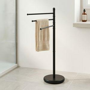 Toallero de hierro fundido de primera calidad para el hogar MIT, estante de accesorios de baño de grano de madera, decoración moderna para el hogar, estante de accesorios de baño DIY - Product Image 2