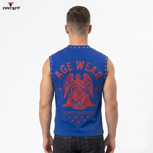 Custom Logo High Quality Casual Fashion 2026 New Design Men's Sleeveless Fitness Gym Tank Top Breathable Quick Dry Anti-Pilling - Product Image 2
