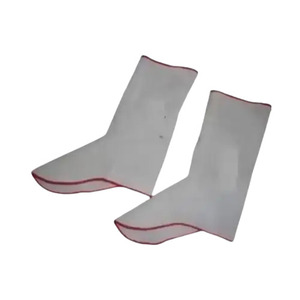 Protège-chaussures de soudage en cuir croûte de vachette robuste, ignifuge, certifié CE, pour la sécurité industrielle et la construction, résistant à la chaleur - Product Image 6