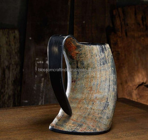Taza Artesanal de Cuerno de Búfalo con Acabado Natural, Duradera, Ligera y Elegante, Vajilla Rústica para el Hogar, Cocina y Uso en Exteriores - Product Image 2