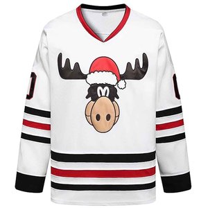 Maillot de hockey sur glace personnalisé sublimé, uniforme d'équipe, polyester respirant, séchage rapide, impression de logo OEM, vêtements de sport - Product Image 2