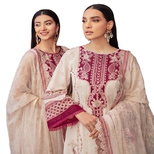 Ramsha Volume ANDAAZ's Bellamente bordado Heavy Lawn Trajes indios y paquistaníes de 3 piezas para adultos Casual & Party Wear - Product Image 1