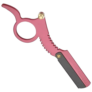 Custom Logo Pink <b>Single</b>-Finger High Quality Face Body Hair Trimming <b>Razor</b> Easy Salon Stainless Steel <b>Blade</b> Finger Ring <b>Razor</b> - Product Image 6