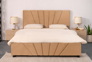 Cama de Madera de Lujo Hecha a Mano, Muebles de Dormitorio de Alta Calidad con Cabecera y Pie de Cama, Estructura de Cama King Size de Madera Sólida Premium - Product Image 4