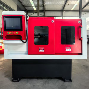 完全に閉じた26インチ水平リムダイヤモンド切断機ホイール切断CNCプログラミングフラットベッド旋盤付き - Product Image 2