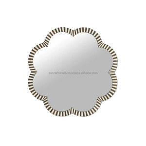 Grand miroir mural en incrustation d'os moderne le plus vendu pour décoration de hall d'entrée ou de chambre à coucher disponible au prix d'usine - Product Image 3