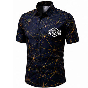Camisa Casual de Lujo para Hombre con Estampado Floral, Material Transpirable, Corte Regular y Acabado de Alta Calidad para Comodidad en Todas las Estaciones - Product Image 1