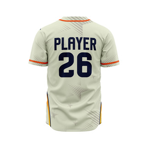 Camiseta de béisbol personalizada al por mayor con botones, de malla transpirable y alto rendimiento, suministro de fábrica OEM ODM - Product Image 3