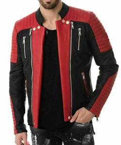 Chaqueta de Invierno de Cuero Genuino y Lona de Primera Calidad para Hombre, Nueva Colección 2026, Piel de Vaca - Product Image 1