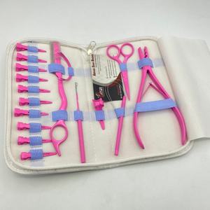 Pink <b>Hair</b> <b>Extension</b> Pliers Wholesale Price Low MOQ Surgical Grade Solid Stainless Steel <b>Hair</b> <b>Extension</b> <b>Tools</b> Kit Set - Product Image 6