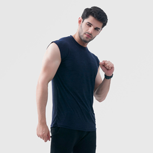 Débardeur sans manches OEM pour homme, séchage rapide, respirant, gris, pour la musculation et l'entraînement en salle de sport, avec option OEM - Product Image 4