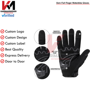 Guantes de Motociclismo de Marca Privada, Personalización de Marca, Agarre Duradero, Protección, Fabricación por Contrato para Compradores de Exportación - Product Image 2