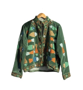 Women Embroidery Canvas Eco-Friendly <b>Quilted</b> Reversible Cotton Jacket-Wholesale Supplier From USA & China - Product Image 3