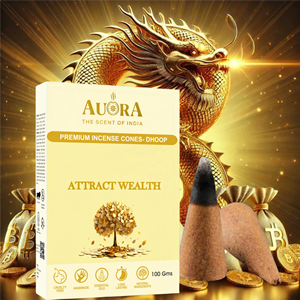 Vente en gros d'encens attirant de l'argent cône Dhoop naturel longue durée 50 parfums indiens culte aromathérapie décor à la maison étiquette personnalisée - Product Image 1