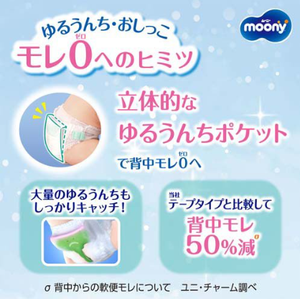 Nouvelles couches pour bébés Moony de qualité japonaise pour garçons, taille XXL, 26 pièces – Coton doux, respirant, protection anti-fuites 3D, fabriquées au Japon - Product Image 4