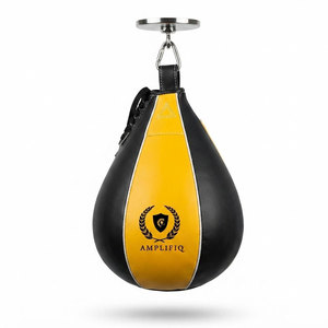 Ballon de vitesse de boxe en cuir de haute qualité - Hauteur réglable, personnalisable pour l'entraînement physique et la pratique du punching - Product Image 4