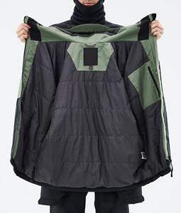 Chaqueta de Esquí y Snowboard 2026, Diseño Personalizado con Paneles Blancos y Negros, Impermeable, Transpirable y Resistente al Viento, Proveedor de Ropa de Esquí para Invierno - Product Image 2