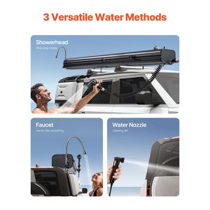 Réservoir d'eau portable de 8 gallons pour porte-bagages de toit avec panneau de protection anti-éclaboussures pour activités de plein air, couvercle de réservoir durable - Product Image 2