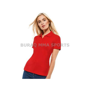 Polo de mujer de manga corta de secado rápido, informal, con cuello de punto, corte regular - Product Image 6