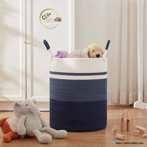 Export Quality Jute <b>Basket</b> – Premium Handmade Natural Fiber <b>Storage</b> <b>Basket</b> for Global Wholesale Buyers - Product Image 3