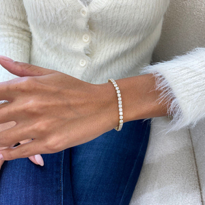 Handcrafted Lab Grown Diamond Bracelet Solid 18K <b>Gold</b> IGI Authenticated Luxury Wristwear White Yellow <b>Rose</b> <b>Gold</b> - Product Image 3