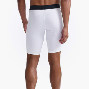 Men's Eco-friendly Breathable <b>Compression</b> <b>Shorts</b> Solid Pattern Elastic Waist Quick Dry Canvas 100% Polyester Customizable Active - Product Image 2