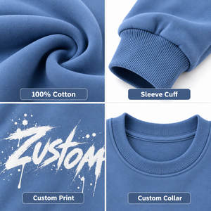 Sudadera con cuello redondo estampada unisex al por mayor, con logotipo personalizado, gráfico, OEM, ODM, ropa de invierno, proveedor de sudaderas con capucha. - Product Image 4