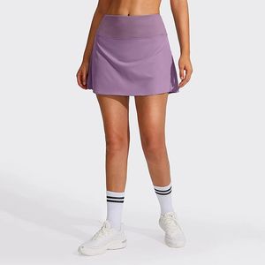 Jupe de tennis pour femme à séchage rapide avec short intégré et poches, taille haute, extensible, pour le pickleball, modèle 2026 OEM - Product Image 1