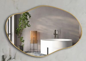 <b>Vanity</b> <b>Mirror</b>, Graceful Wall <b>Mirror</b>, <b>Mirror</b> Wall Decor, Organic Wall <b>Mirror</b>, Irregular <b>Mirror</b>, Wavy <b>Mirror</b>, Cloud <b>Mirror</b> - Product Image 2