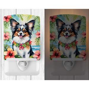 Papillon Luau Ceramic Night Light Compact UL-Certified Multicolor 6x4x3 para Dormitorio Baño Guardería Pasillo Cocina - Product Image 2