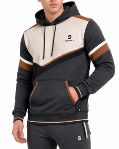 Sweat-shirt à capuche pour homme SINEWY, brodé, 100% polyester, coupe classique, poche, manches longues, vêtement décontracté pour l'automne - Product Image 1