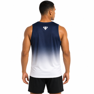New Arrival Men Custom Tank <b>Top</b> | High Quality 100% Polyester O-neck Sublimation Printed Gym Vest | Moisture Wicking <b>Sleeveless</b> - Product Image 2