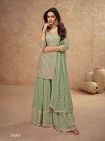Ensemble Salwar prêt-à-porter de qualité export indienne, style designer, avec broderie et travail de sequins, style pakistanais