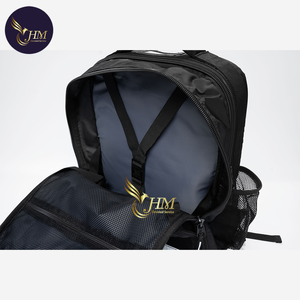 Vietnam <b>Black</b> Polyester <b>Backpack</b> <b>Waterproof</b> Durable Secure Zipper Lightweight Design for School Business Travel Daily Use - Product Image 4