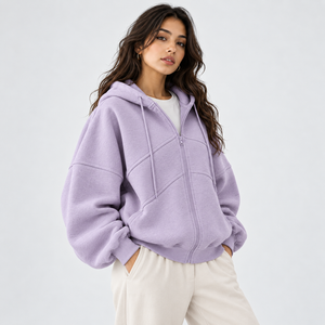 <b>Top</b> Quality <b>Women</b> Zip Up Hoodie Designed with Warm <b>Fleece</b> Offers Comfortable Fit Cozy Feel <b>Women</b> Zip Up Hoodie with Pocket - Product Image 5