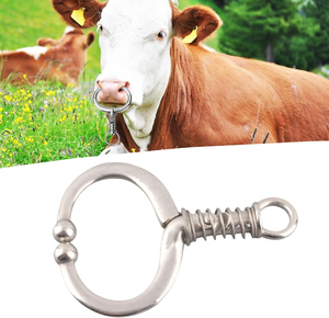 Anillo Nasal para Ganado, para Vacas y Toros, de Acero Inoxidable, con Resorte, Compatible con la Mayoría de las Razas Ganaderas, Seguro y Ligero - Product Image 6