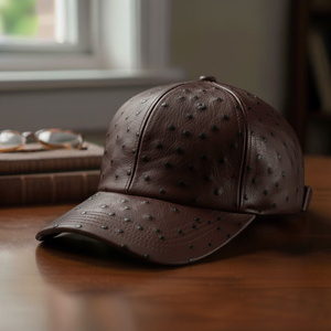 หมวกคาวบอยหนังนกกระจอกเทศ สำหรับเดินทาง ท่องเที่ยว ตกปลา ผจญภัย คุณภาพพรีเมียม รับผลิตแบรนด์ส่วนตัว หมวกสไตล์ตะวันตก ชุดคาวบอย - Product Image 2