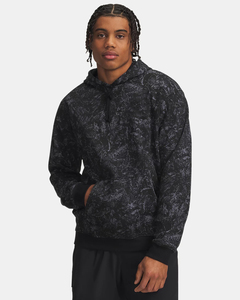 Graphic Digital Printed Men's Hooded Pullover Zipper-Up Breathable 100% Cotton 500 GSM Elastic Rib Sweatshirt - Product Image 4