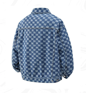 Chaqueta de Hombre de Poliéster y Algodón Teñido con Hilo, Duradera, Transpirable, Informal, Grosor Estándar - Product Image 2