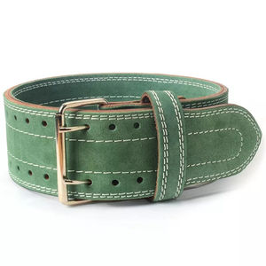 Ceinture de musculation en cuir réglable et robuste pour unisexe - Entraînement en salle, squats, soulevé de terre, haltérophilie, soutien lombaire professionnel - Product Image 1